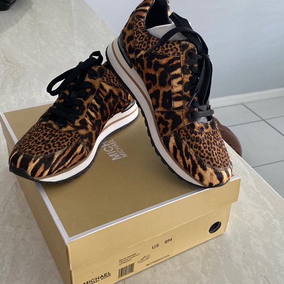 MICHAEL Michael Kors Shoes - Michael Kohls NIB Leopard Sneaker-Billie Trainer
